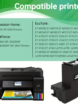 Boîte de maintenance T04D1 de haute qualité, réservoir d'encre usagée pour Epson L4156 L4158 L4166 L4167 L6166 L6176 L4165 L4168 C8000