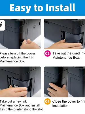 Boîte de maintenance T04D1 de haute qualité, réservoir d'encre usagée pour Epson L4156 L4158 L4166 L4167 L6166 L6176 L4165 L4168 C8000